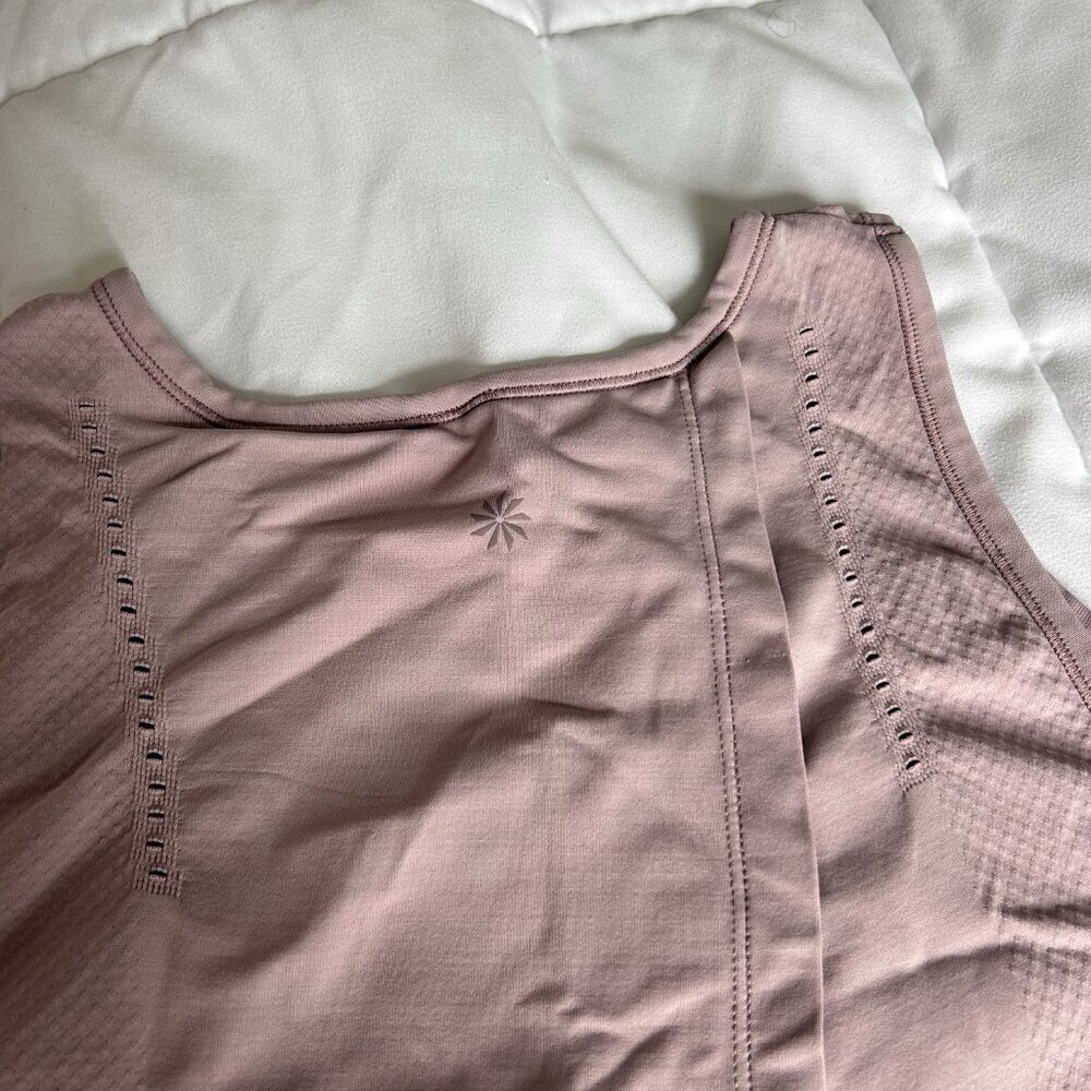 Athleta Foothill Tank Top Flora Mauve Purple Womens Medium M Yoga‎ Running - Picture 7 of 7
